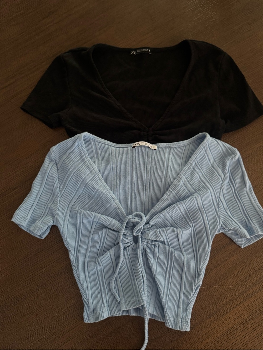 Zara Tie-Front Tops - bundle of 2